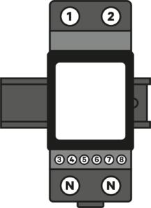 11_EM112_Install_meter_on_DIN_rail