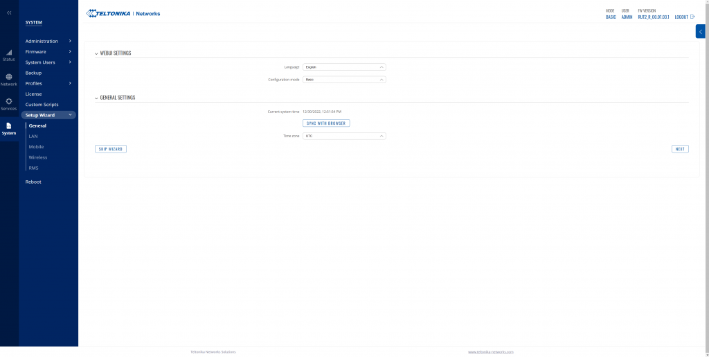 Configuration de la date et de l'heure